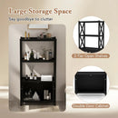 Bathroom Storage Cabinet with Open Shelves and Double Doors by LJGDeals