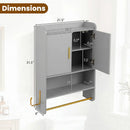 Bathroom Wall Cabinet Wall Mounted Medicine Cabinet with Towel Bars by DirectDeals