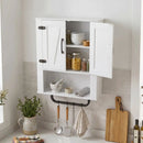 Bathroom Wall Cabinet with Barn Doors and Towel Bar by LJGDeals