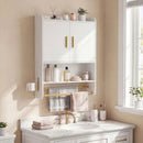 Wall Mounted Bathroom Cabinet with Towel Bars and Adjustable Shelf by LJGDeals
