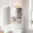 Wall Mounted Bathroom Cabinet with Towel Bars and Adjustable Shelf by LJGDeals