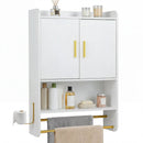 Wall Mounted Bathroom Cabinet with Towel Bars and Adjustable Shelf by LJGDeals