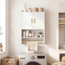Wall Mounted Bathroom Cabinet with Towel Bars and Adjustable Shelf by LJGDeals