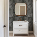 Dark Grey Grunge Concrete Wallpaper - Industrial Modern Design