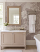 Dusty Mauve Vintage Botanical Wall Mural
