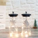 Set of 2-7"H Battery Powered Lights(Sliver Leaf Pendant ) by JHY DESIGN