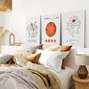 Abstract Picasso Wall Art Set of 3 Poster by Wall Art Set