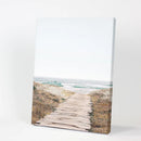 Beige Beach Pathway Wall Decor. Modern Boho Print by Wall Art Set