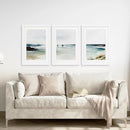 Navy Blue Watercolor Beach House Decor. Set of 3 Wall Art by Wall Art Set