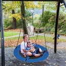 40 Inches Saucer Tree Swing with Adjustable Hanging Ropes and 900D Oxford Fabric by LJGDeals