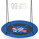 40 Inches Saucer Tree Swing with Adjustable Hanging Ropes and 900D Oxford Fabric by LJGDeals