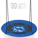 40 Inches Saucer Tree Swing with Adjustable Hanging Ropes and 900D Oxford Fabric by LJGDeals