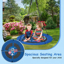 40 Inches Saucer Tree Swing with Adjustable Hanging Ropes and 900D Oxford Fabric by LJGDeals