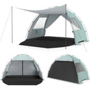 Beach Tent Sun Shelter with Canopy Pop-Up Easy Setup UPF50+ Sun Protection by DirectDeals