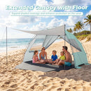 Beach Tent Sun Shelter with Canopy Pop-Up Easy Setup UPF50+ Sun Protection by LJGDeals