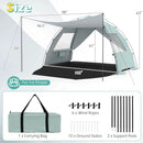 Beach Tent Sun Shelter with Canopy Pop-Up Easy Setup UPF50+ Sun Protection by LJGDeals
