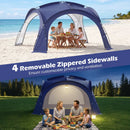 Large Beach Tent for 12-15 People with Removable Sidewalls by DirectDeals