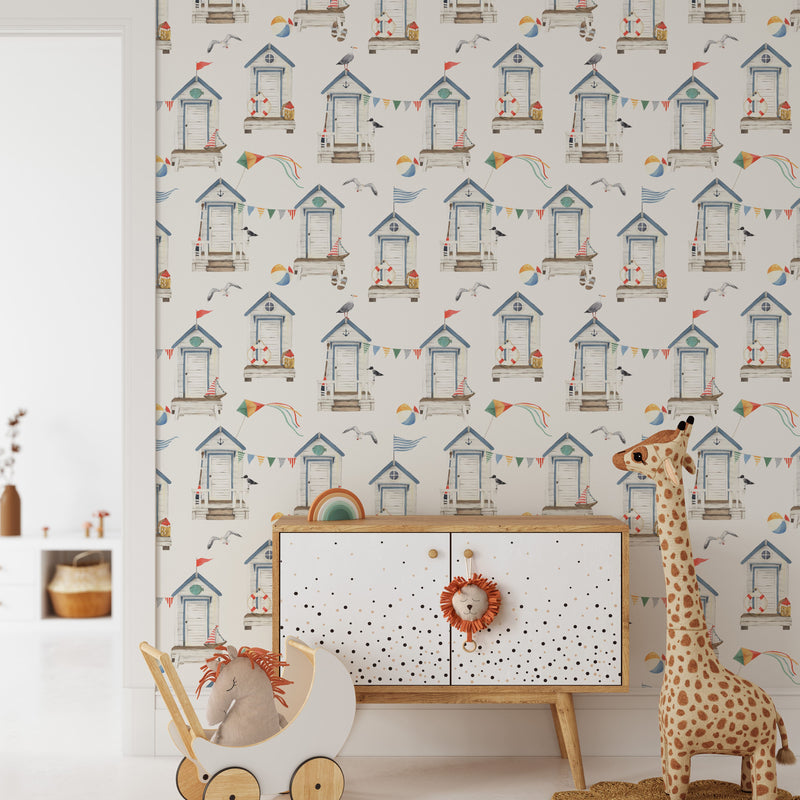 Beach Hut Wallpaper