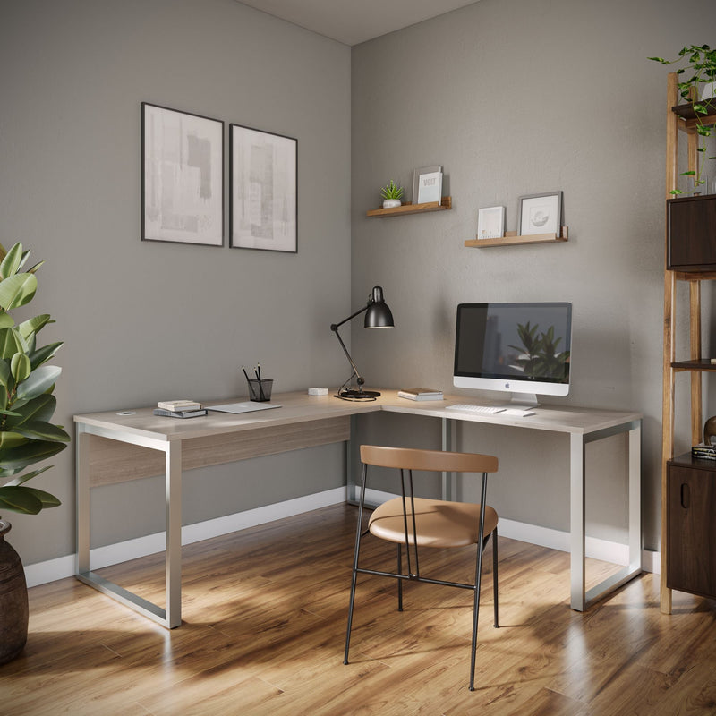 Custom L-Shaped Executive Desk 72" x 72" | Reversible Return