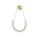 Bead Cascade Loop Wall Lamp