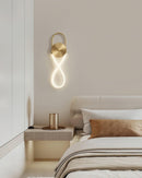 Bead Cascade Loop Wall Lamp