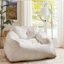 Bean Bag Chair Plush Lazy Sofa with Ultra-soft Velvet Cover-Beige by LJGDeals