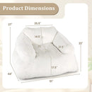 Bean Bag Chair Plush Lazy Sofa with Ultra-soft Velvet Cover-Beige by LJGDeals