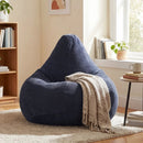 Bean Bag Chair for Adults Accent Lazy Sofa with Skin-friendly Corduroy Cover and Soft Sponge Filling by LJGDeals