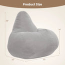 Bean Bag Chair for Adults Accent Lazy Sofa with Skin-friendly Corduroy Cover and Soft Sponge Filling by DirectDeals