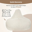 Bean Bag Chair for Adults Accent Lazy Sofa with Skin-friendly Corduroy Cover and Soft Sponge Filling by DirectDeals