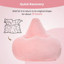 Bean Bag Chair for Adults Accent Lazy Sofa with Skin-friendly Corduroy Cover and Soft Sponge Filling by LJGDeals