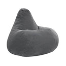 Bean Bag Chair for Adults Accent Lazy Sofa with Skin-friendly Corduroy Cover and Soft Sponge Filling by DirectDeals