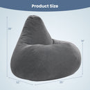 Bean Bag Chair for Adults Accent Lazy Sofa with Skin-friendly Corduroy Cover and Soft Sponge Filling by DirectDeals