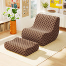 Bean Bag Chair with Ottoman and High Elasticity Sponge by LJGDeals