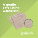 Washcloth Hemp / Organic Cotton