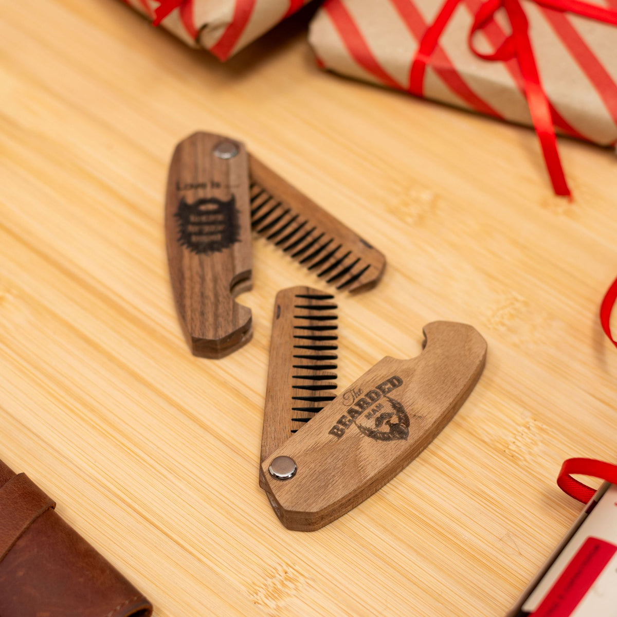 Wooden Beard Comb – Bearded Man, photo 11 of 13