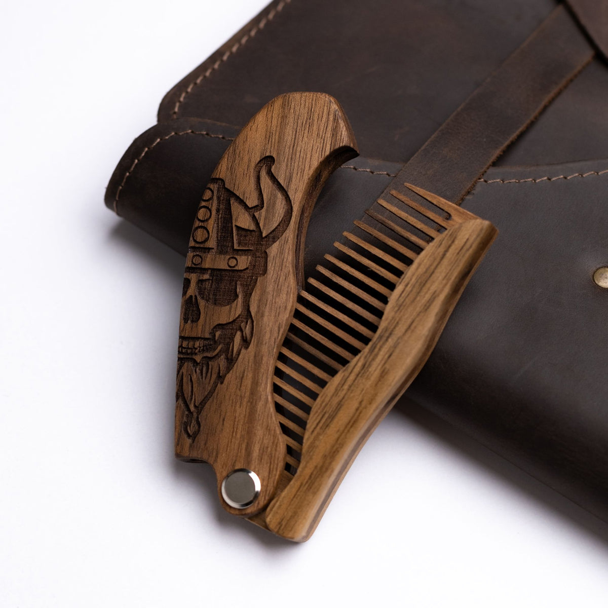Wooden Beard Comb – Viking Design, photo 7 of 13