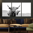 Beautiful Highland Cow Canvas Wall Art, Framed Highland Cow by MyGreatCanvas | Canvas Wall Art Prints | Photo Prints & Wall Decor