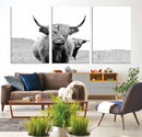 Beautiful Highland Cow Canvas Wall Art, Framed Highland Cow by MyGreatCanvas | Canvas Wall Art Prints | Photo Prints & Wall Decor