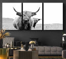Beautiful Highland Cow Canvas Wall Art, Framed Highland Cow by MyGreatCanvas | Canvas Wall Art Prints | Photo Prints & Wall Decor
