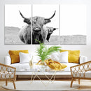 Beautiful Highland Cow Canvas Wall Art, Framed Highland Cow by MyGreatCanvas | Canvas Wall Art Prints | Photo Prints & Wall Decor