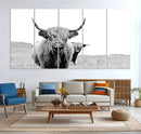 Beautiful Highland Cow Canvas Wall Art, Framed Highland Cow by MyGreatCanvas | Canvas Wall Art Prints | Photo Prints & Wall Decor