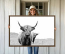 Beautiful Highland Cow Canvas Wall Art, Framed Highland Cow by MyGreatCanvas | Canvas Wall Art Prints | Photo Prints & Wall Decor
