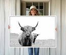 Beautiful Highland Cow Canvas Wall Art, Framed Highland Cow by MyGreatCanvas | Canvas Wall Art Prints | Photo Prints & Wall Decor