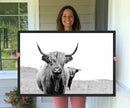Beautiful Highland Cow Canvas Wall Art, Framed Highland Cow by MyGreatCanvas | Canvas Wall Art Prints | Photo Prints & Wall Decor