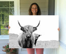 Beautiful Highland Cow Canvas Wall Art, Framed Highland Cow by MyGreatCanvas | Canvas Wall Art Prints | Photo Prints & Wall Decor