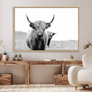 Beautiful Highland Cow Canvas Wall Art, Framed Highland Cow by MyGreatCanvas | Canvas Wall Art Prints | Photo Prints & Wall Decor