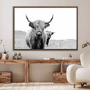 Beautiful Highland Cow Canvas Wall Art, Framed Highland Cow by MyGreatCanvas | Canvas Wall Art Prints | Photo Prints & Wall Decor