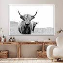 Beautiful Highland Cow Canvas Wall Art, Framed Highland Cow by MyGreatCanvas | Canvas Wall Art Prints | Photo Prints & Wall Decor