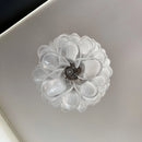 Petals Spiral Murano Transparent Chandelier